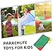 Totority 1m Rainbow Parachute for Boy Girl Play Parachute for Toddlers Encourages Teamwork and Creativity Outdoor Games for Kindergarten Groups