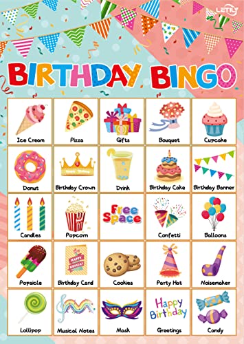 Juego de Bingo de Cumpleaños para 24 Jugadores para Niños miniatura 2