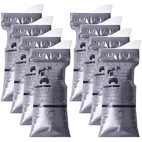 suchkawe 8 Pcs Disposable Urine Bags, 700ml Super Absorbent Sealable Camping Emergency Pee Bags Portable Emergency Urine Toilet for Man Women Children Patient and Pregnant Cover