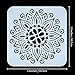 12 x 12 Inch Mandala Painting Stencil Reusable Laser Cut Painting Template Floor Wall Tile Fabric Furniture Stencils Painting Stencils Party Favors, 9 Large Size