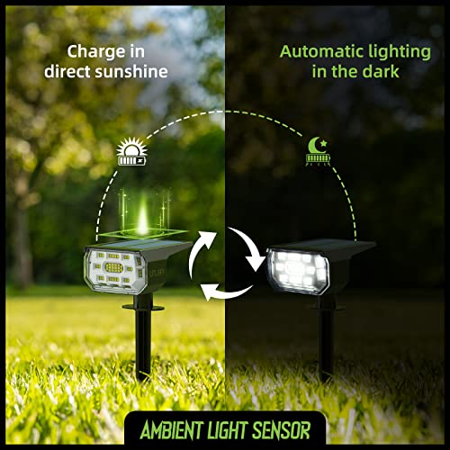Litlisfly Solar Spot Lights Outdoor Landscape Lights, Ip67 Waterproof 50 Leds Solar Spotlight Outdoor Auto On/Off, Solar Outdoor Lights Garden Pool Tree Lights, 3 Modes Solar Spotlight For Yard,4Pack #TOP2