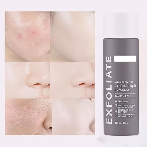 118Ml 2% Bha Skin Perfecting Salicylic Acid Liquid Exfoliant Serum，Exfoliator Facial Peel Salicylic Acid Pore Cleanser, For Blackheads, Enlarged Pores, Wrinkles & Fine Lines (1 Pcs) #TOP4