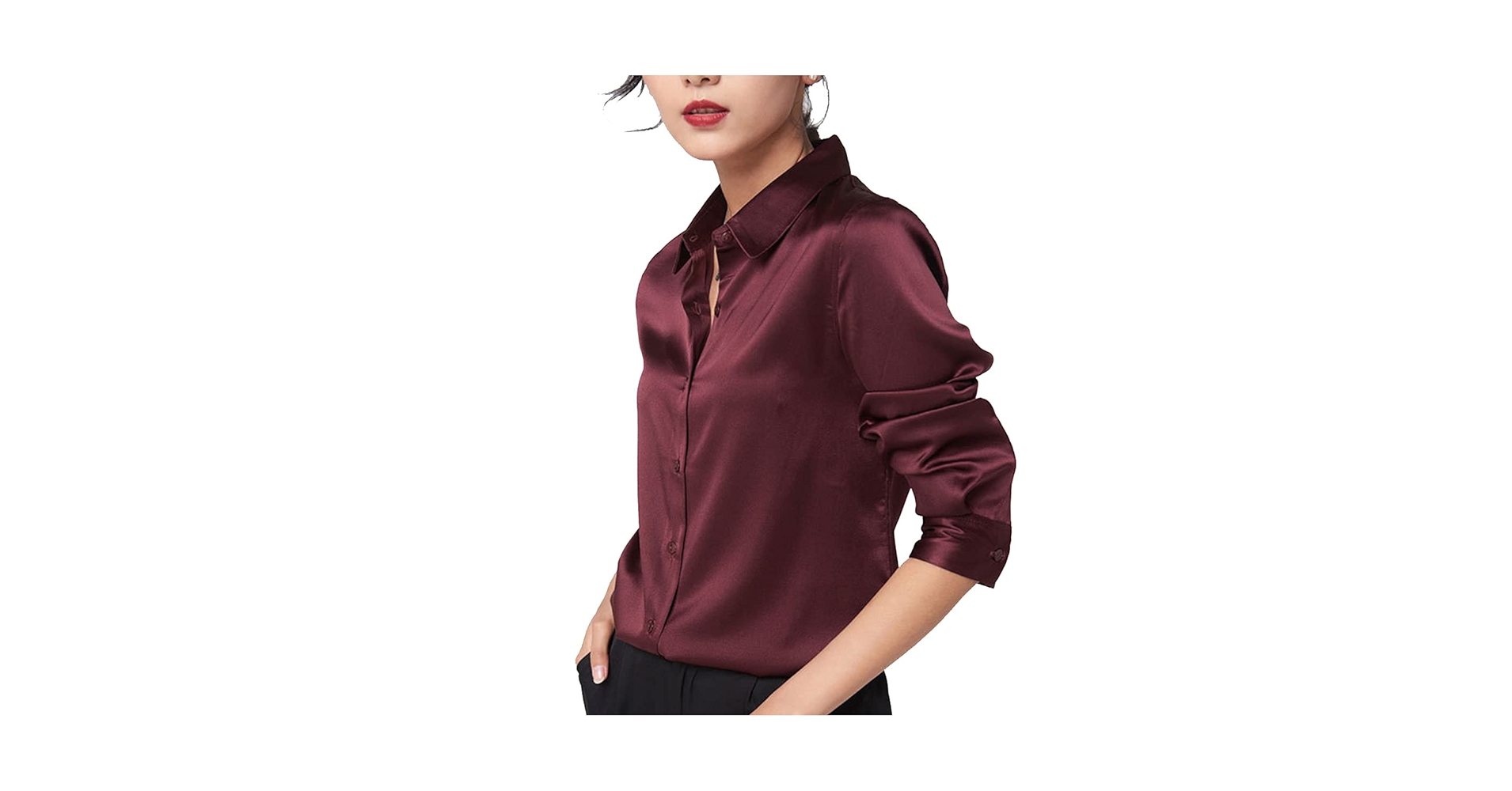 Amazon.com: Silk Shirts for Women Basic Formal Office