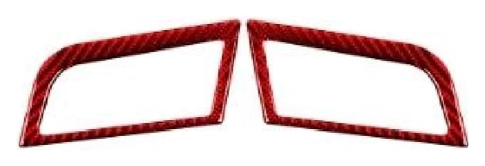 Decoration Interior Trim for Mustang GT 2015-2021 Dashboard Left and Right Air Vents Trim Stickers Frame Interior(Red)