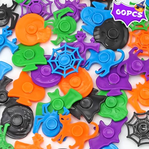 nicknack 60PCS Halloween Mini Fidget Spinners Bulk Fidget Toy Halloween