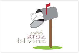 CafePress Sealed Signed & Delivered Postcards (Package of 8), 6"x4" Printed Note Card