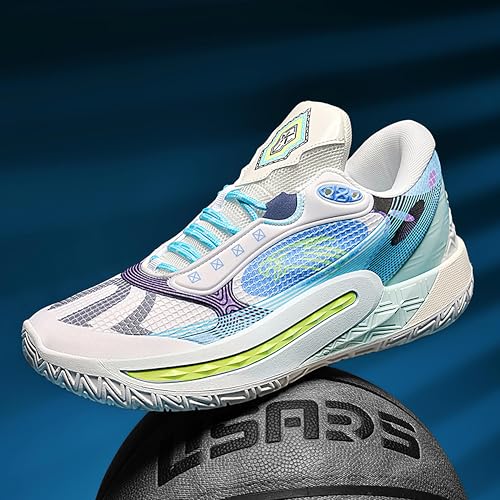 Image of Men's High-Top Basketball Shoes Anti-Slip and Wear-Resistant Soles Running Shoes Graffiti Design Fashionable Sports Shoes