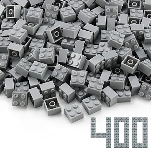Feleph 2x2 Bricks Light Gray Medium Stone Grey Blocks Set 3003