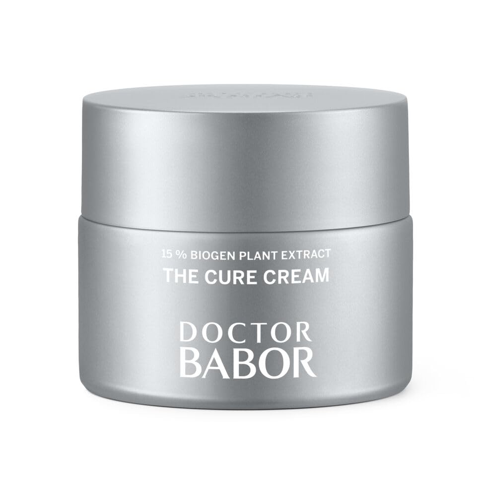 DOCTOR BABOR The Cure Cream | Cuidado facial revitalizante con un 15% de extracto vegetal Biogen | Antiinflamatoria y antioxidante | Crema facial para rostro, cuello y escote, 50 ml