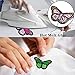 AUGSUN 40pcs Butterfly Iron on Patches, 2 Size Embroidered Sew Applique Repair Patch