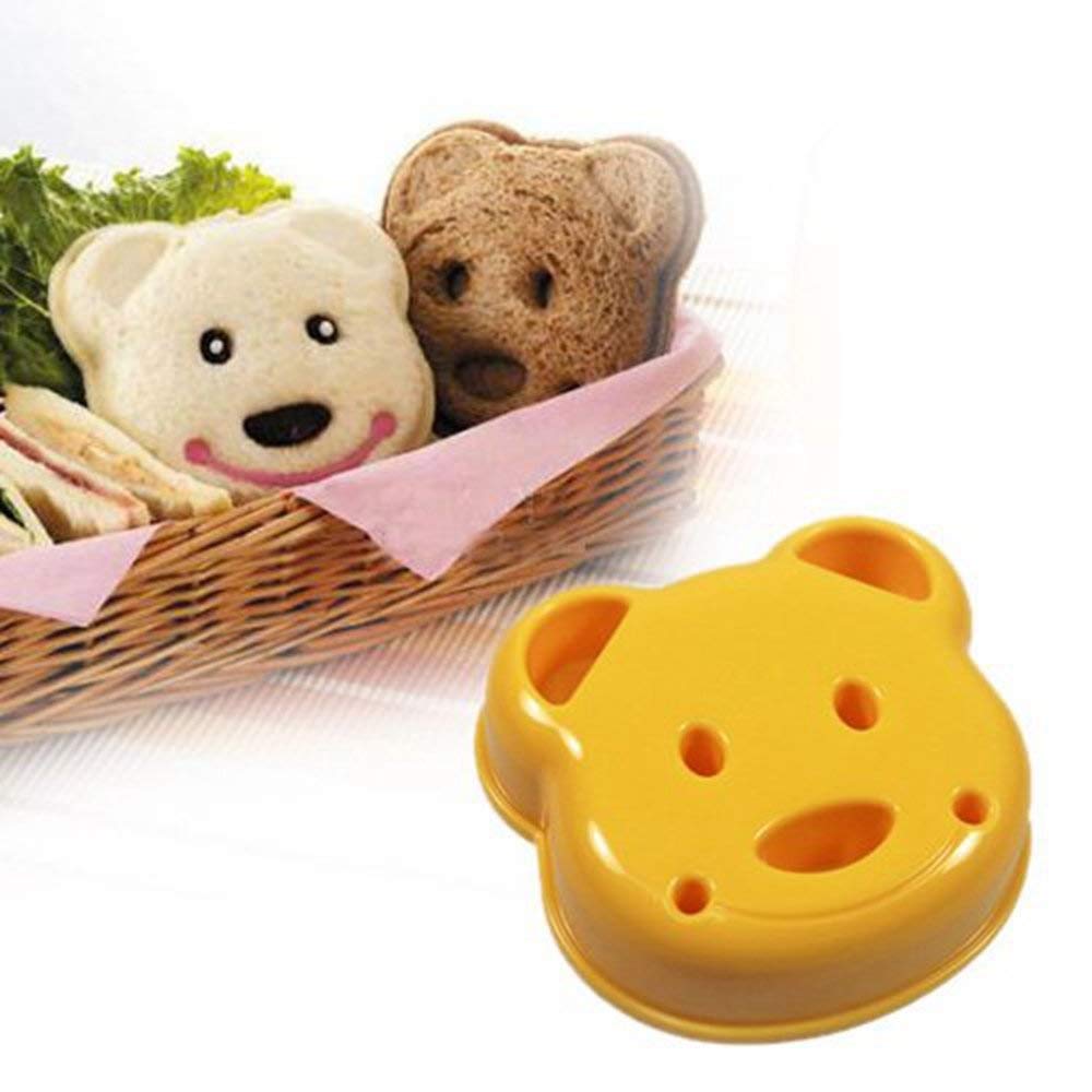 Uteruik Little Bear Shape Sandwich Bread Cake Mold Maker,DIY Mold Cutter Craft