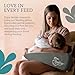 Feeding Friend - Nursing Pillow for Breastfeeding & Baby Bottle Feeder, Baby Head Support, Compact & Portable, Reduce Baby Reflux, Adjustable Support, Baby Travel Pillow, Infant Wedge Pillow, Grey