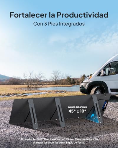 BLUETTI AC200L Generador Solar con 200W Panel Solar (Enviar por Separado), LiFePO4 2048Wh, Ampliable a 8192Wh, 4 Salidas de CA 2400W (3600W Power Lifting), Salida RV de 30A, para Camping, Emergencia - Imagen 8