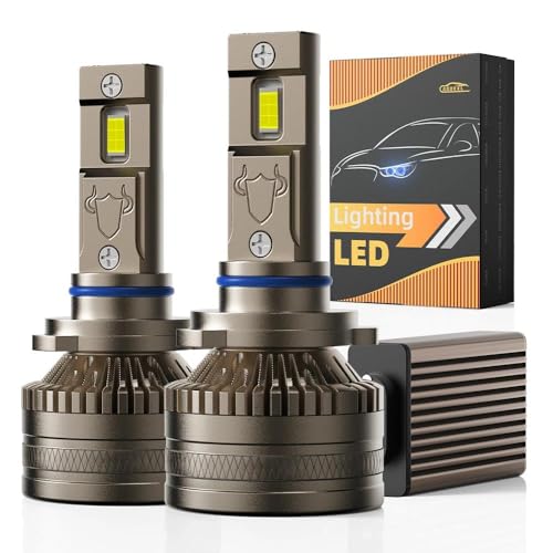 AOUKKL 9005/HB3 Bulbs, 6500K Super Bright, Off Road Light or Fog Light Bulbs, Cool White, Plug and Play, Pack of 2