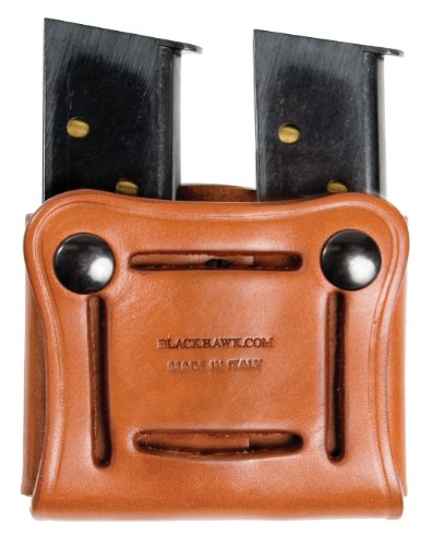 BLACKHAWK Leather Magazine Pouch (Dual Mag for Single Stacks)