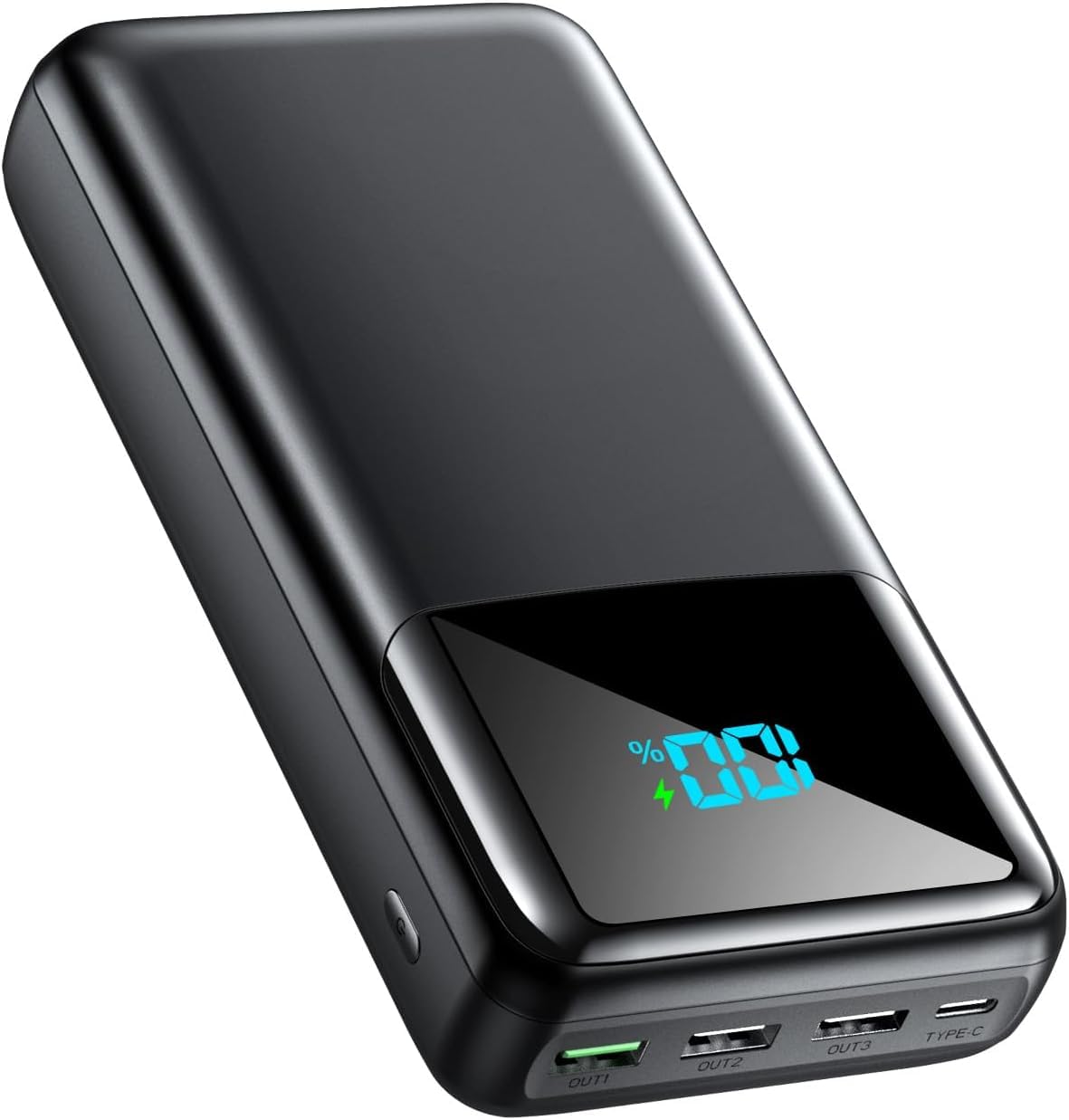 Power Bank 60000mah Caricatore Portatile | PD3.0 QC3.0 Ricarica Rapida, Ingresso e Uscita USB-C, 4 Uscite e 2 Ingressi, Batteria Esterna per iPhone e Altro