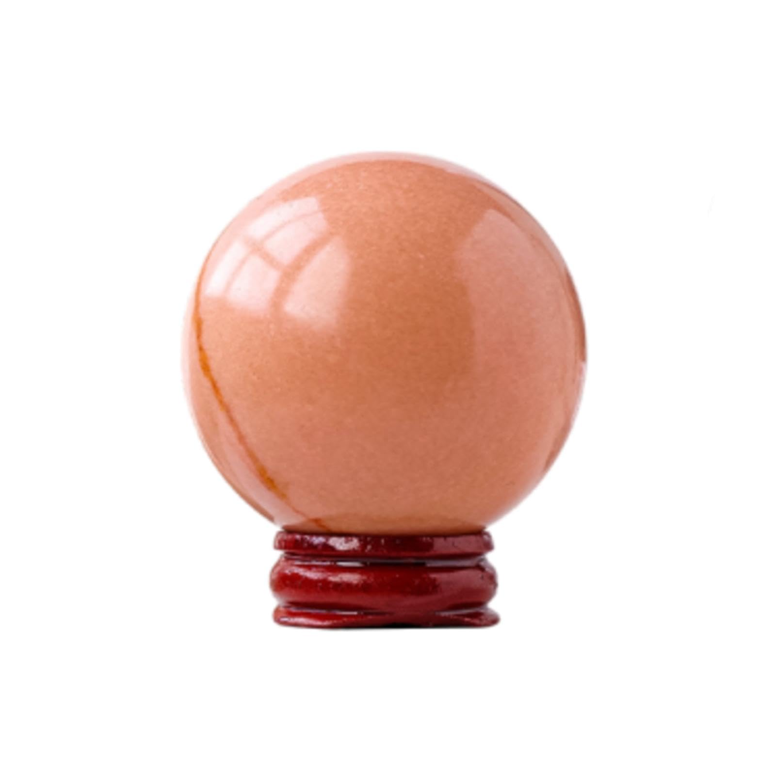 KCDFDVJFBM Rouge Jade Crystal Ball, raw Stone Hand-Polished Feng Shui, Home Decoration and Ornaments 50-53mm