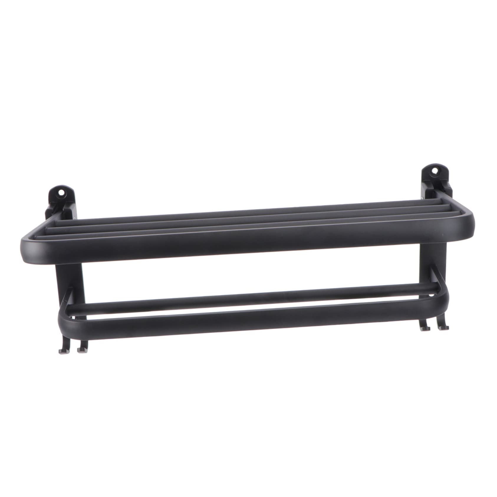 Support de rangement serviettes aviation et étagère murale salle de bain sans perçage