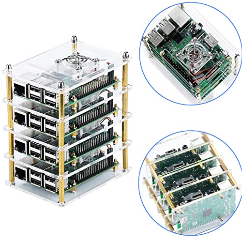 Boîtier Raspberry Pi 4 et 3 empilable pour protéger et refroidir vos clusters de développement - 2