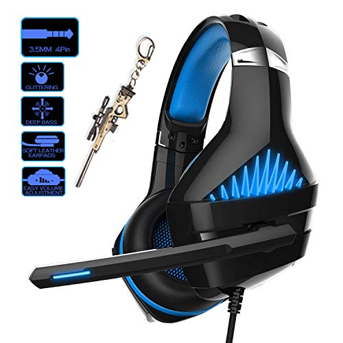 Pro Gaming Headset for PC PS4 Xbox One Surround Sound Over-Ear Headphones
