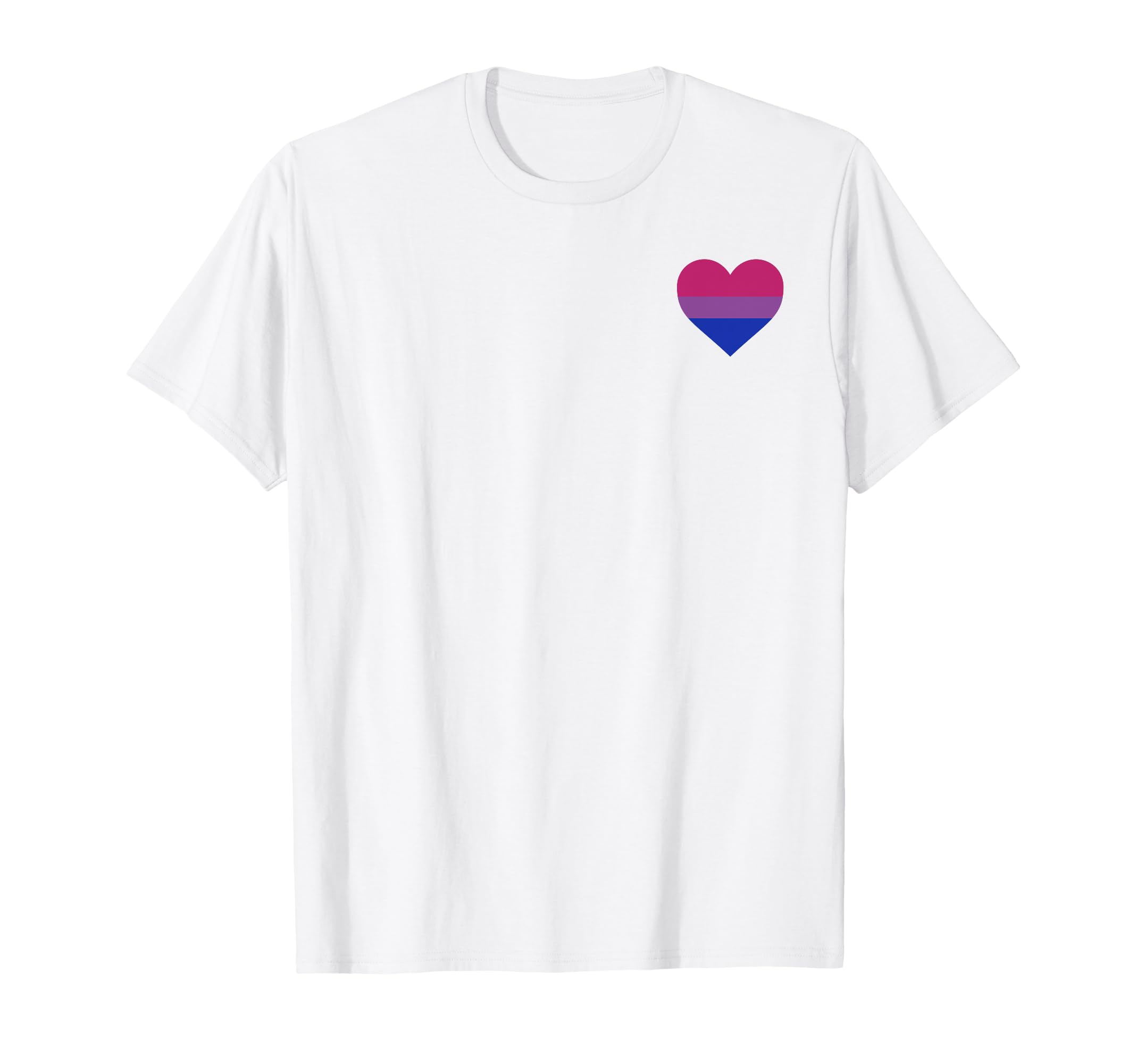 Trendy Pride Bisexual Pride Heart Maglietta