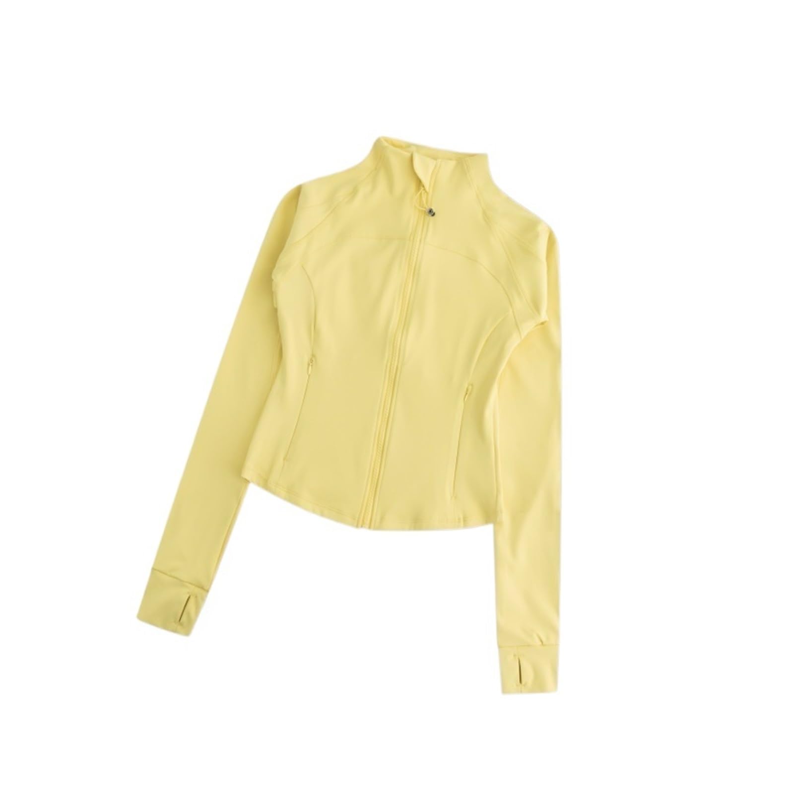 Veste Sport Femme Haut d'entraînement slim for femme, veste de yoga, fermeture éclair, poche, serré, manches longues, vêtements de sport