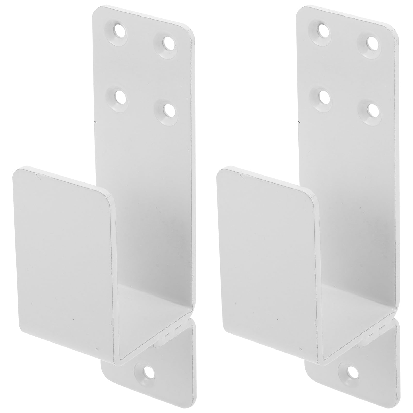 Zerodeko Lot de 2 Supports de Porte en Acier Blanc, Faciles à Démonter, Offrant Stabilité pour Sécurité Porte et Barrières Escaliers