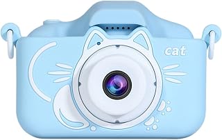 Câmera HD 1080p para Crianças - Autofoco Câmera Digital 2000W Pixel - Câmera digital para criança brinquedo infantil vídeo, câmera selfie IPS tela filmadora infantil Baise