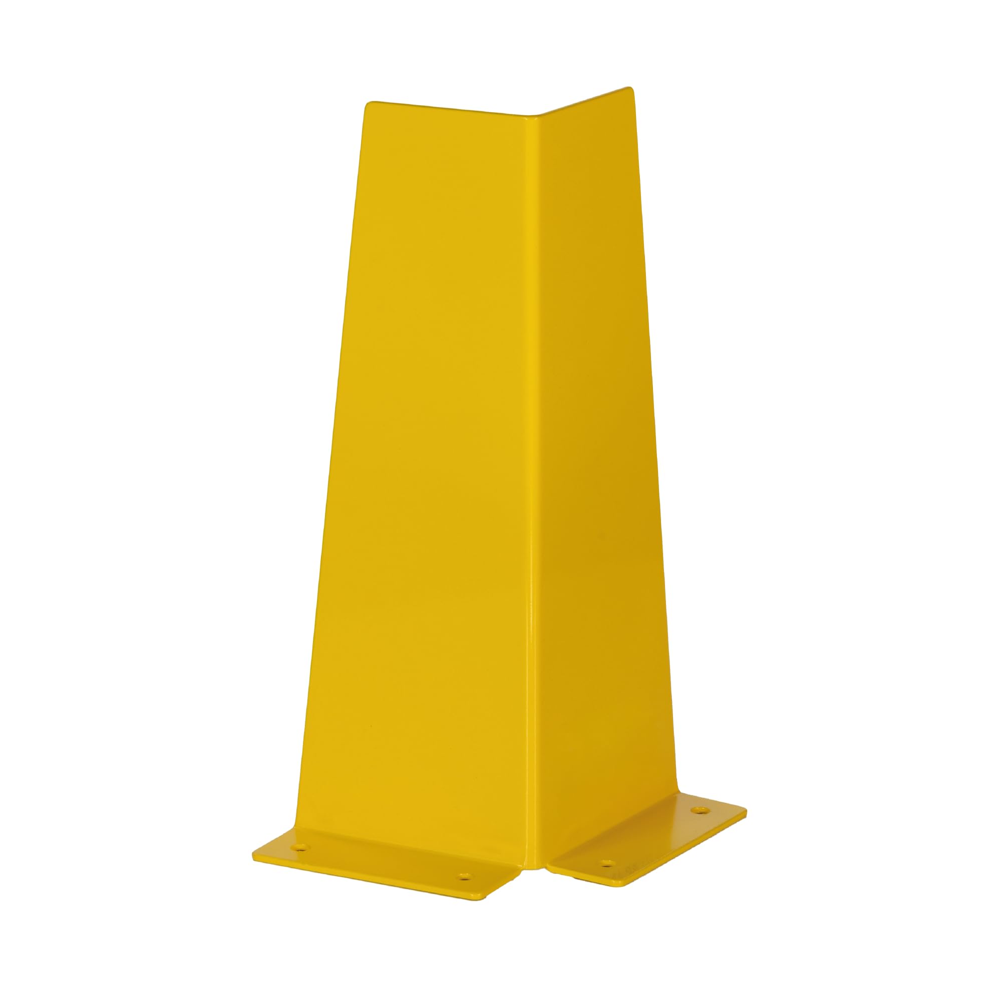 Protector Metálico Esquinero para Almacenes y Parkings | Protege Postes, Estanterías y Columnas | Acero Alta Visibilidad 400 mm | Protección Industrial Antigolpes con Fijación Segura al Suelo