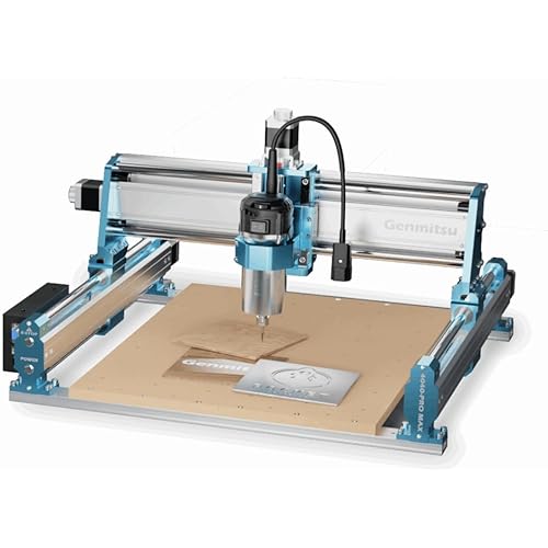 Genmitsu CNC Machine 4040-PRO MAX with 710W Trimmer CNC Router & Linear Rail Driven, 3 Axis Engraving Machine for Wood Metal Acrylic Cutting Milling, GRBL Control, Work Area 400 x 400 x 78mm
