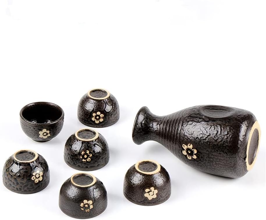 Set da Sake tradizionale, Vaso da vino in Ceramica, bicchieri da 300 ml, in porcellana, decorazione da bar giapponese, forniture per la cucina domestica, bicchieri