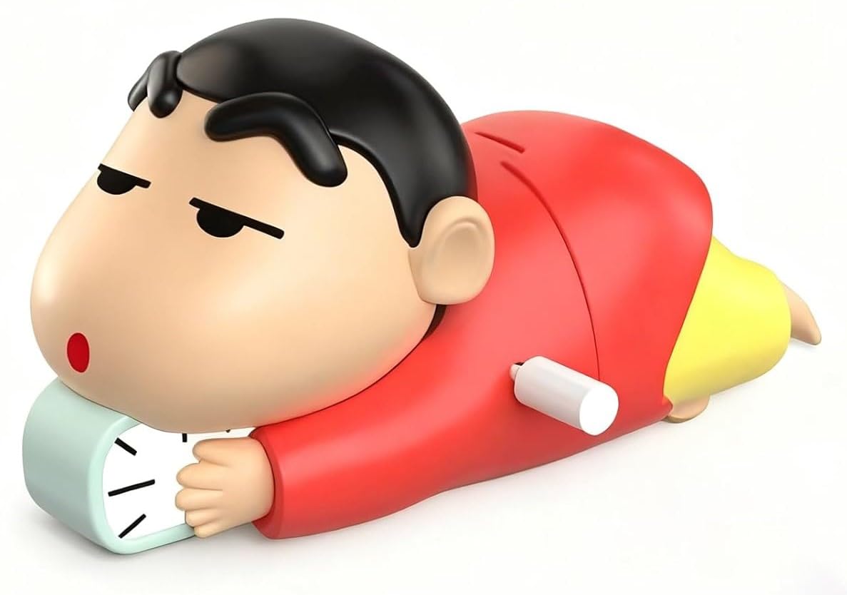 Shinchan Clockwork Crawling Toy – 5CM Anime Shin-chan Figure | Wind-Up Push Toy for Kids | Red & Yellow Collectible Figurine | Fun Birthday Gift & Desk Decoration-image-11