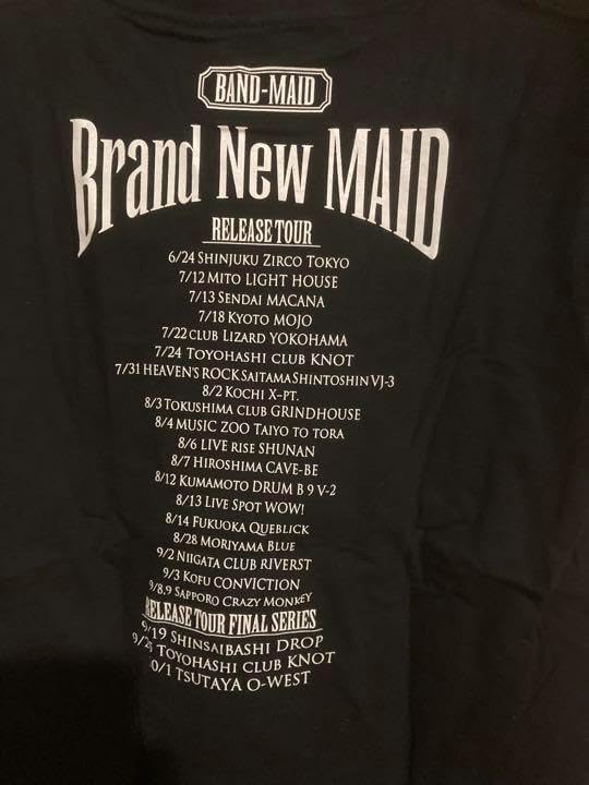 BAND-MAID 2016年ツアーTシャツKAgaMIデザインXLサイズ バンド ツアー
