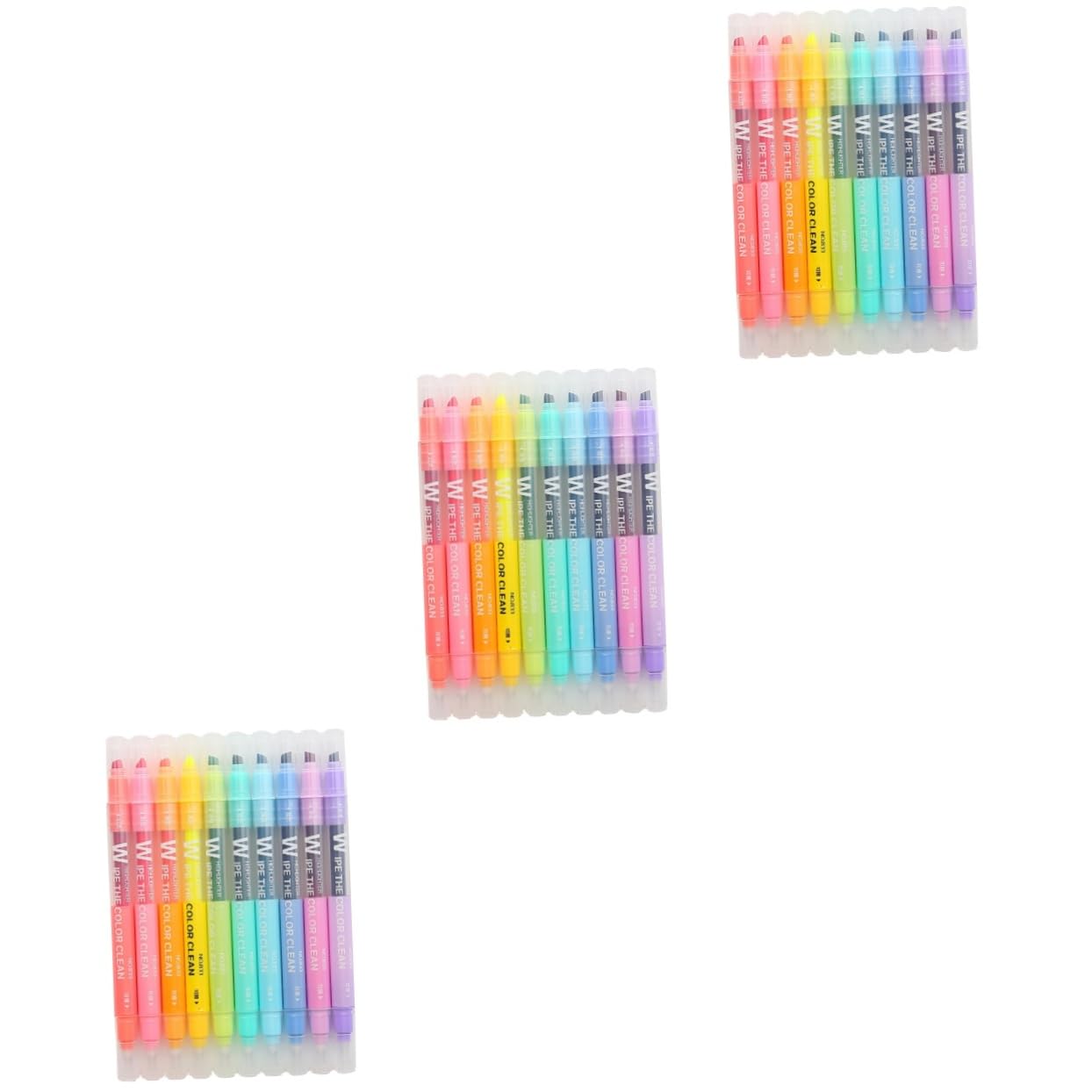 30stücke Farbige Erasable Double-ended Marker Pens Pastell Hochlighter Für Schüler Doppelte Spitzen Für Präzises Markieren Und Einfaches Löschen Für Schule Und Studium