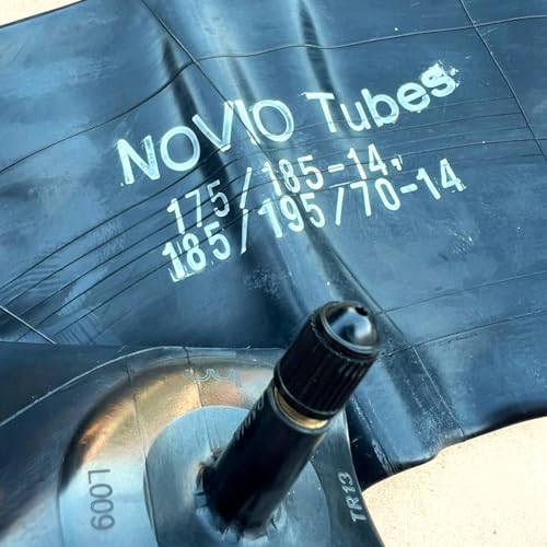 Schlauch 175/185-14 sowie 185/195/70-14 kompatibel mit 14 Zoll Reifen für PKW Anhänger Wohnwagen und Transporthänger entsprechender Größe, Autoventil gerade