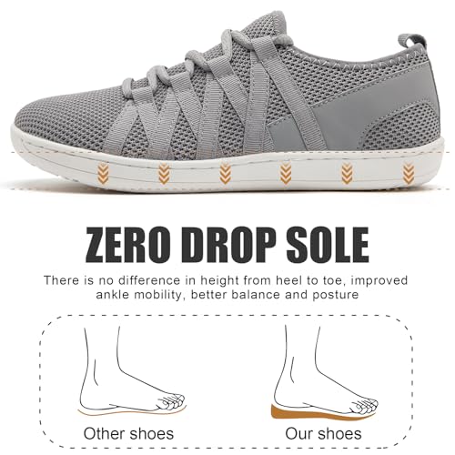 Linenghs Barefoot Shoes Women Minimalist Wide Toe Box Walking Shoes Zero Drop Sole Width Fashion Sneaker Trail Runner3