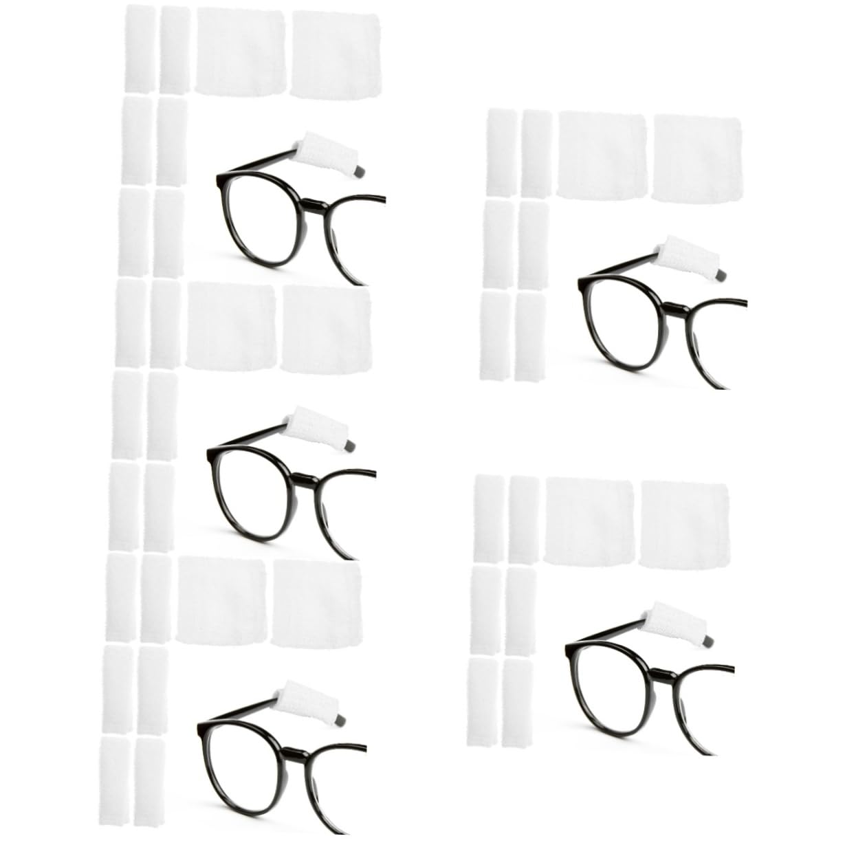 SHERCHPRY 5 Set Cuscinetti Auricolari Per Occhiali Per Facciale Cuscinetti Auricolari Per Cuscinetti Auricolari Per Aste Di Occhiali Protezioni Per 8 pezzi * 5