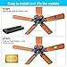 HFYHWT 20PCS Ceiling Fan Balancing Kit, 5 Sets High Calibration Blade Balance Tool Including 5 Pcs Resilient Clips and 15 Pcs Metal Self-Adhesive 3G Weight