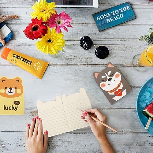 Image of Cute Animal Notebooks, 24 PCS Cartoon Pocket Notepad, Mini Portable Memo Pads, Diary Note Pad with Cartoon Pattern for Kids Drawing Classroom Students Gift School Supplies (Mini Cute Notebook)