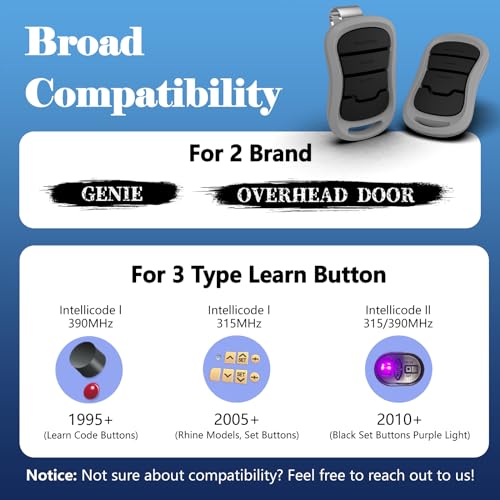 2-for-Genie-Intellicode-Garage-Door-Remote-for-All-Genie-Intellicode-Garage-Door-Openers-G3T-BX-G3T-R-3-Button-Genie-Garage-Door-Opener-Remote-Replacement-Auto-Seek-Dual-Frequency-1997-to-Present