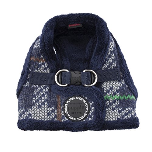 Arnés para perros Puppia Eldric Harness-B Mélange Navy en talla pequeña 3