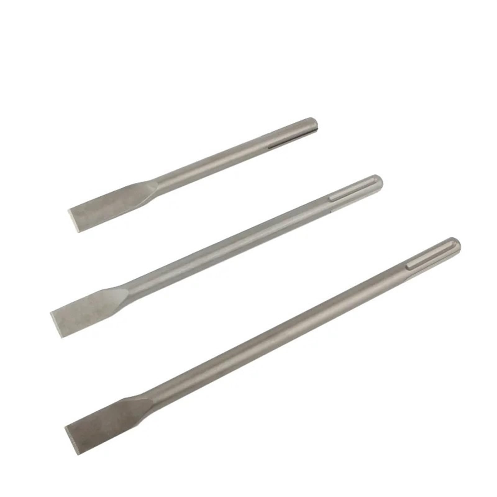 Set di Scalpelli Punta for Trapano a scalpello, scalpello Piatto for calcestruzzo, Mattoni, muri, Pietre, Rocce, Utensili for Perforazione(390mm)