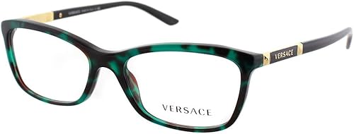 Versace VE3186 - Marcos para gafas 5076-54 - Green Havana Transp VE3186-5076-54 Verde Havana Transparente 54-16-140