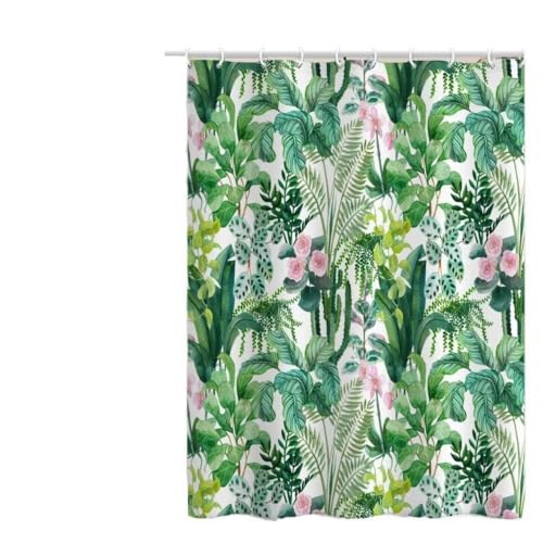 Rideau douche 200 x 220 cm polyester rideaux salle de bain avec crochets - 2