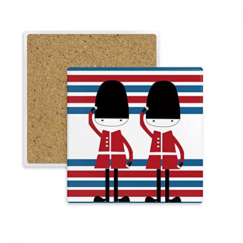 Cadeau dessous de verre britannique absorbant pour amateur de thé