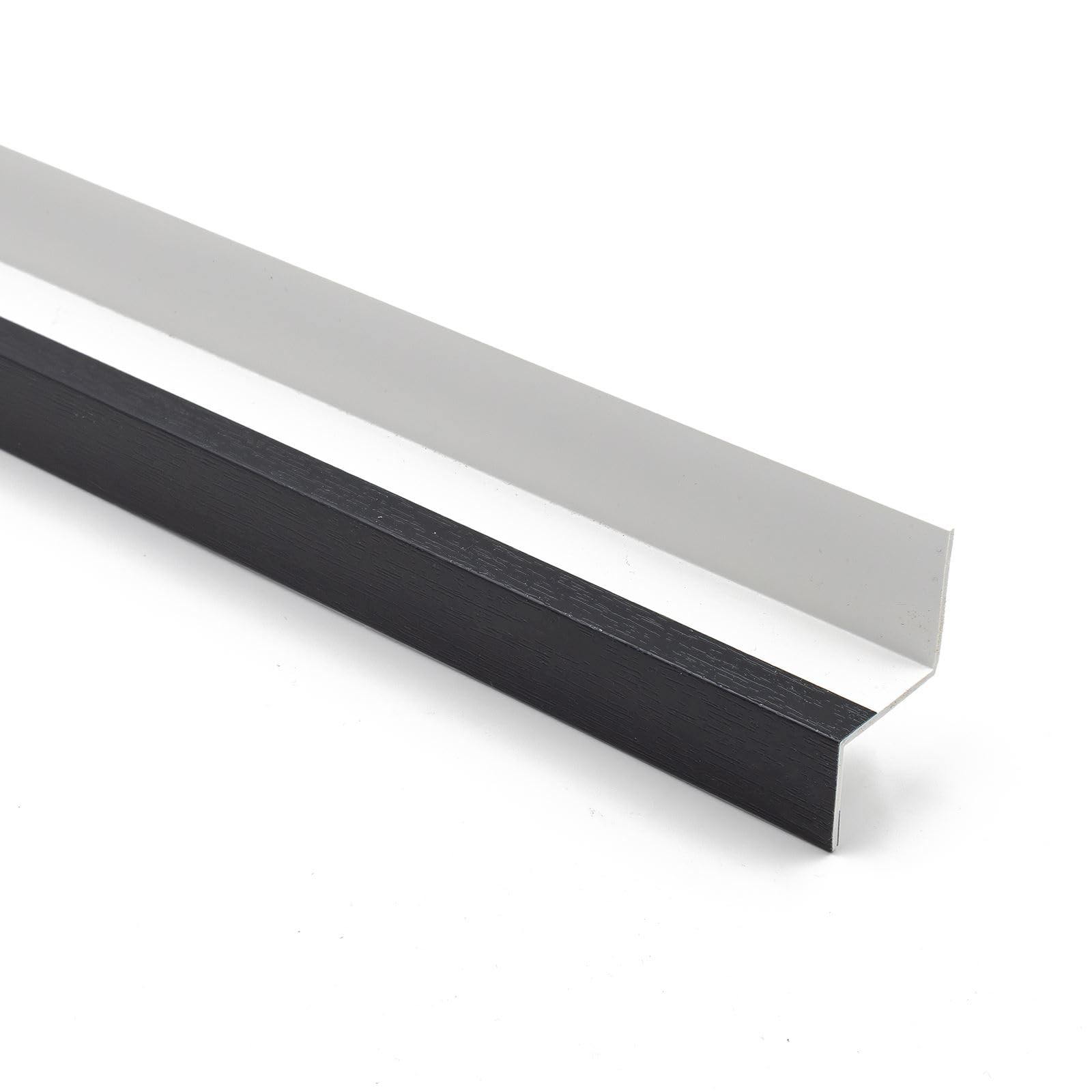Truly Pvc Limited Black Ash Shiplap Cladding Board Drip Trim (2.5M)