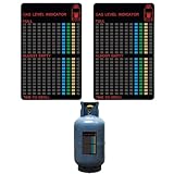 Füllstandsanzeige Gasflasche,Gasflaschen Füllstandsanzeige,2 Stück Propangasflasche Füllstandsanzeige Gas Füllstandsanzeige für Heimküchen Grillen im Freien Camping Wohnmobil