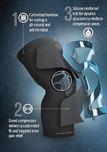 DonJoy Trizone Knee, Sleeve, Large, Left, 0.3 Pound