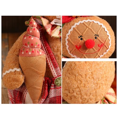 Poupées de Noël en peluche : suspensions et décors de table - 6