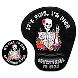 tapis de souris tete de chat Design ergonomique et confortable : le coussin en gel doux maintient la main dans une position naturelle, offrant un maximum de confort pour un usage au bureau ou à la maison. Il réduit les irritations du poignet et les douleurs au poignet. Maintient votre main dans une position neutre pour un confort ergonomique. Conçu pour aider à réduire la pression pour un maximum de confort et une utilisation à long terme. Le tapis de souris est parfait pour une utilisation sans occuper d'espace de bureau.